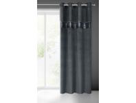 Zdjęcie: Zasłona gotowa Jasmin 140 x 250 cm czarny EUROFIRANY