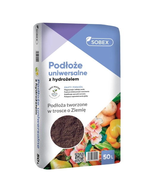Zdjęcie: Podłoże uniwersalne z hydrożelem 50 L SOBEX