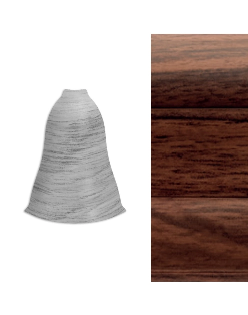 Zdjęcie: Narożnik zewnętrzny do listwy LM55 2 szt. orzech jupiter ARBITON