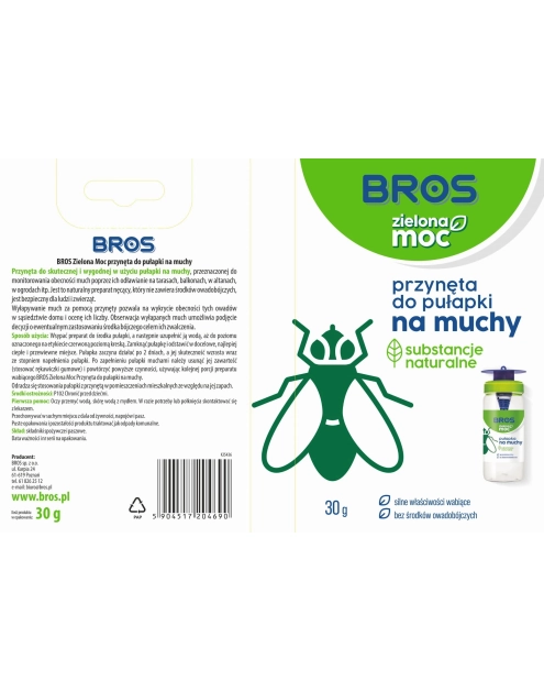 Zdjęcie: Przynęta do pułapki na muchy Zielona Moc 30 g BOPON