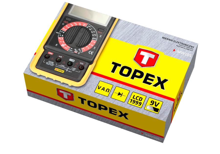 Zdjęcie: Miernik elektroniczny uniwersalny TOPEX