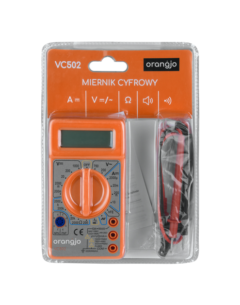 Zdjęcie: Miernik cyfrowy z buzzerem Orangjo VC502 DPM SOLID