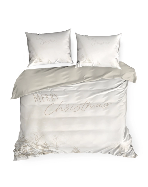 Zdjęcie: Komplet pościeli z nadrukiem świątecznym Snowflake 160x200 cm, 70x80 cm - 2 szt. EUROFIRANY
