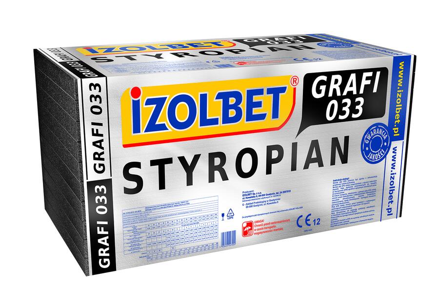 Zdjęcie: Styropian grafitowy EPS grubość 15 cm PF02 IZOLBET