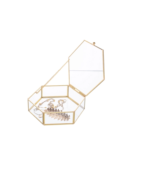 Zdjęcie: Szkatułka szklana 17x16 cm Golden Honey ALTOMDESIGN