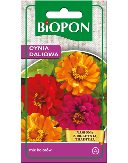 Zdjęcie: Cynia wytworna daliowa mieszanka 1 g BIOPON