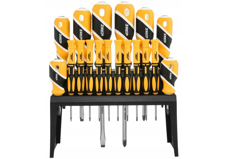 Zdjęcie: Zestaw wkrętaków 18-elementowy S2 VERKE PREMIUM