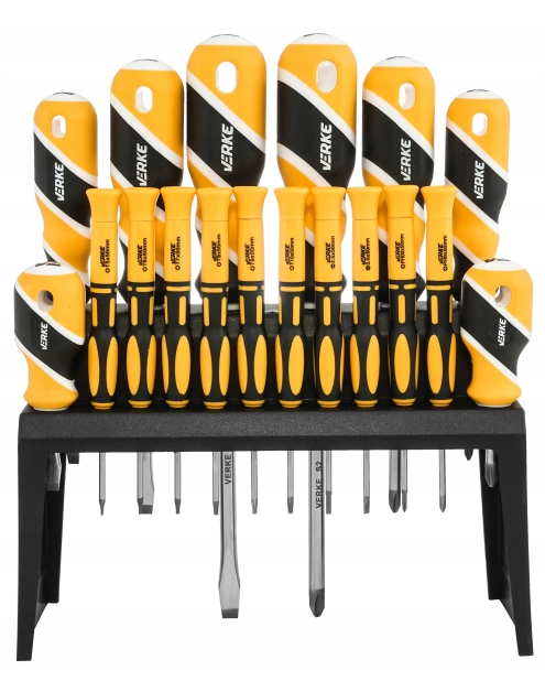 Zdjęcie: Zestaw wkrętaków 18-elementowy S2 VERKE PREMIUM