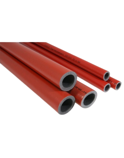 Zdjęcie: Otulina rurowa termiczna Ecoline R 15/6 mm - 2 m czerwona THERMAFLEX