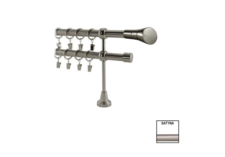 Zdjęcie: Karnisz podwójny Valentina fi 19 mm - 480 cm rullo złoto KARWEL