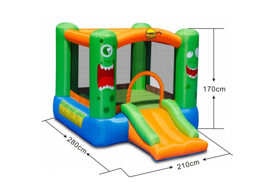 Zdjęcie: Plac zabaw dmuchany Potwór 280x210x170 cm 4IQ