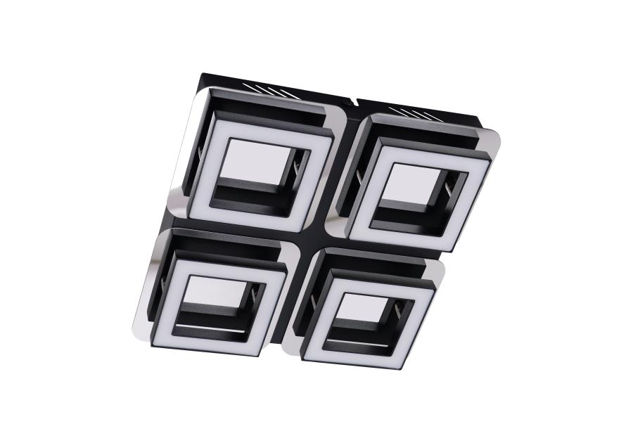 Zdjęcie: Oprawa ścienno-sufitowa SMD  Led Lipsk 4D NW kolor chrom/czarny 4 x 5 W STRUHM