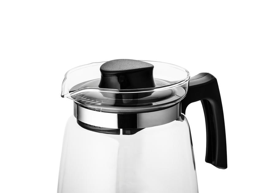 Zdjęcie: Dzbanek szklany do gorących napojów 1500 ml czarny ALTOM DESIGN