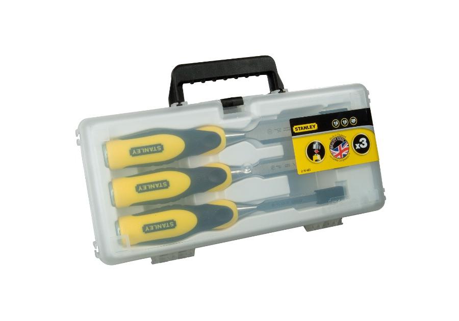Zdjęcie: Dłuto Dynagrip zestaw 3 szt. 10, 15, 20 mm, walizka STANLEY