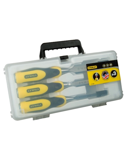 Zdjęcie: Dłuto Dynagrip zestaw 3 szt. 10, 15, 20 mm, walizka STANLEY