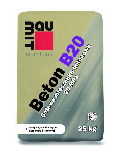 Zdjęcie: Mieszanka betonowa Beton B20 gotowa 25 kg BAUMIT