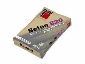 Mieszanka betonowa Beton B20 gotowa 25 kg BAUMIT