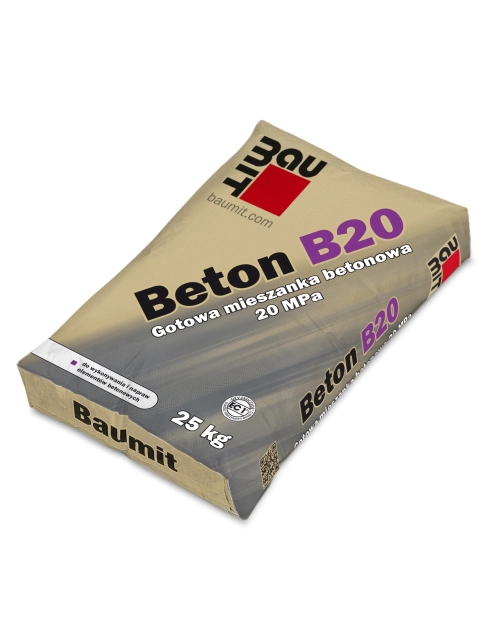 Zdjęcie: Mieszanka betonowa Beton B20 gotowa 25 kg BAUMIT