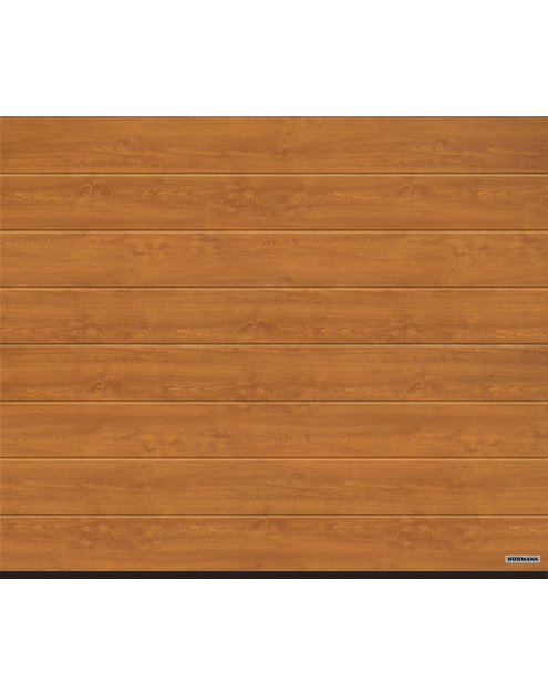 Zdjęcie: Brama garażowa segmentowa RenoMatic 42 golden oak 250x212,5 cm  HORMANN