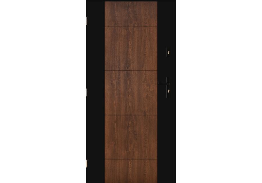 Zdjęcie: Drzwi zewnętrzne Libra orzech 80 lewe kpl PANTOR