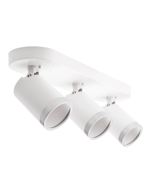 Zdjęcie: Oprawa ścienno-sufitowa Spot Best 3xGU10 – biały/srebrny VOLTENO