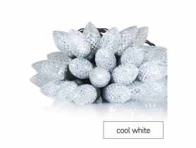 Lampki choinkowe LED Classic Chain, szyszki, 50 LED 9,8 m, zimna biel, IP44 EMOS