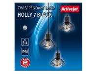 Zdjęcie: Lampa wisząca AJE-HOLLY 7 Black 3xE14 ACTION