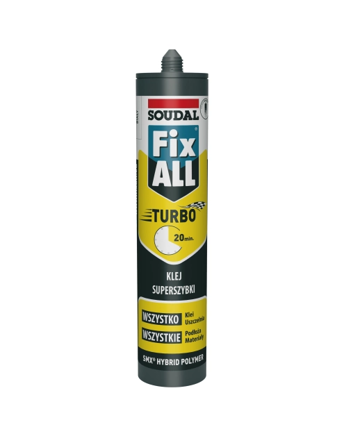 Zdjęcie: Uszczelniacz hybrydowy Fixall Turbo 290 ml biały SOUDAL