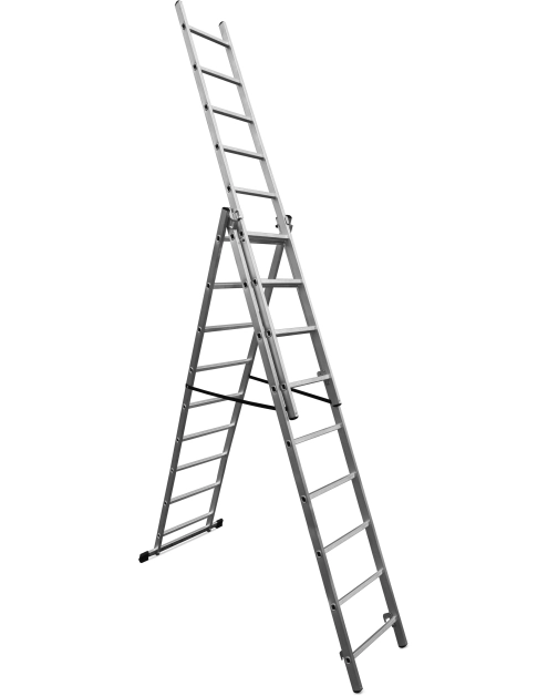 Zdjęcie: Drabina aluminiowa 3x9 domowa SILA