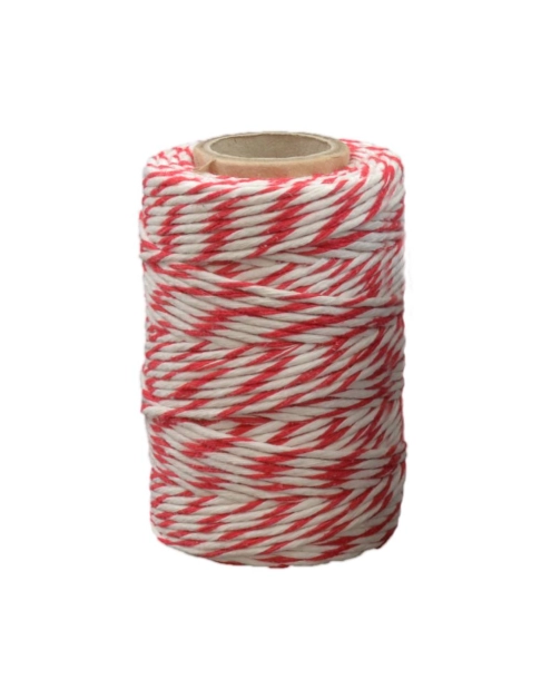 Zdjęcie: Sznurek bawełniany 75 m biało-czerwony METRO