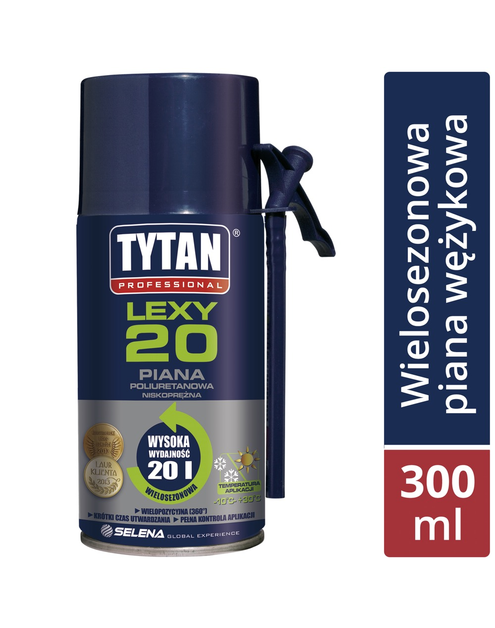 Zdjęcie: Piana wężykowa wielosezonowa Lexy 20 300 ml TYTAN PROFESSIONAL