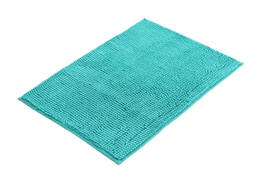 Zdjęcie: Dywanik łazienkowy Chenille 60x40 cm turkusowy BISK