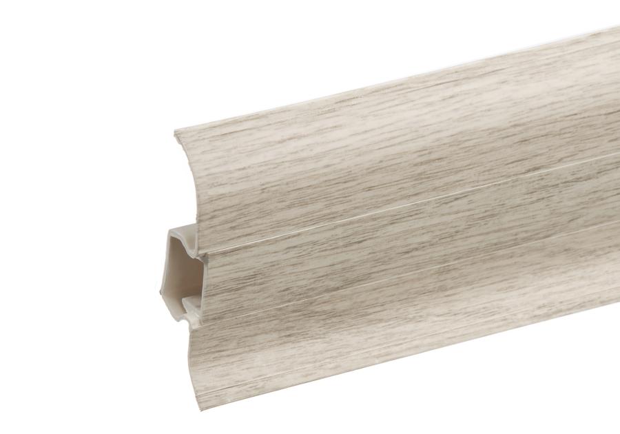 Zdjęcie: Listwa przypodłogowa PVC Premium Classic 22x59 mm; 2,20 m Dąb Alpejski Mat CEZAR