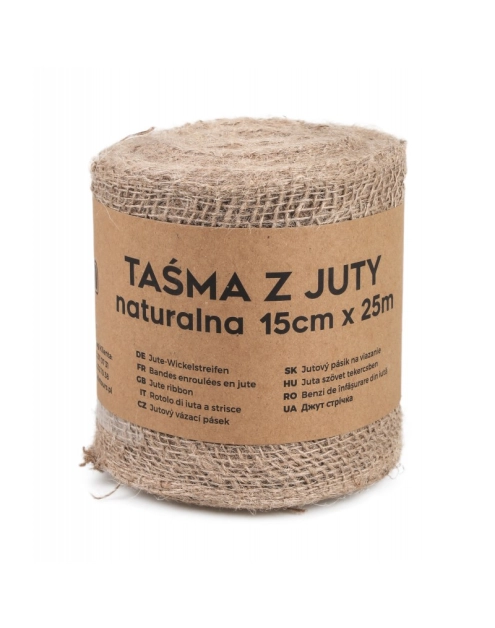 Zdjęcie: Taśma jutowa naturalna 25 m TIN TOURS