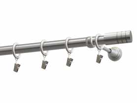 Karnisz pojedynczy 19 mm Zylinder 240 cm satyna GARDINIA