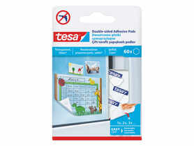 Płatki samoprzylepne dwustronne przezroczyste TESA