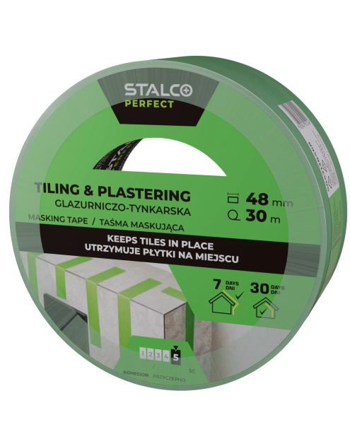 Zdjęcie: Taśma maskująca glazurniczo-tynkarska 48 mm x 30 m PERFECT