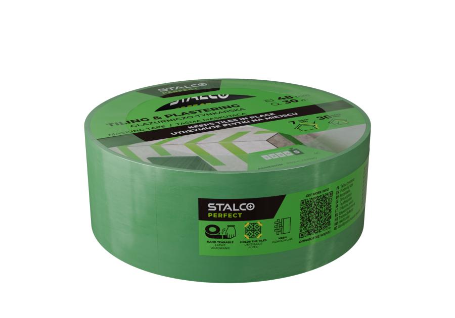 Zdjęcie: Taśma maskująca glazurniczo-tynkarska 48 mm x 30 m PERFECT