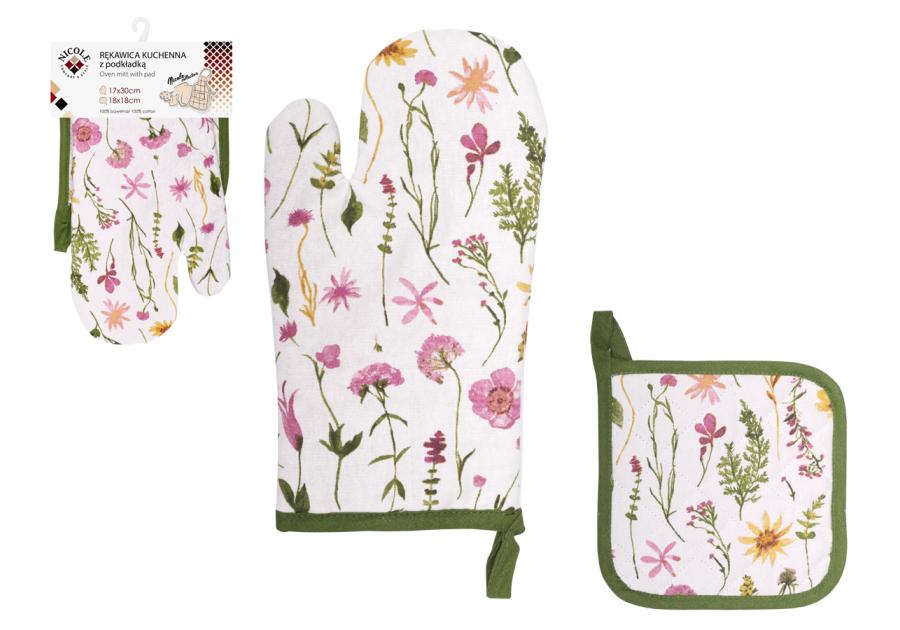 Zdjęcie: Rękawica kuchenna z podkładką Nicole Collection 52398 RAVI