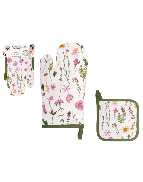 Zdjęcie: Rękawica kuchenna z podkładką Nicole Collection 52398 RAVI
