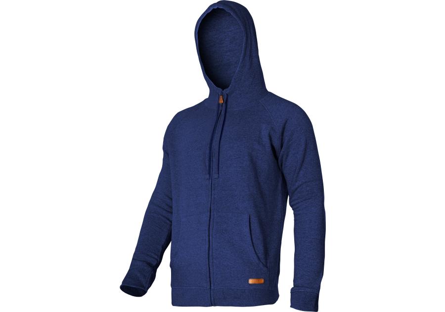 Zdjęcie: Bluza z kapturem i suwakiem granatowa, 2XL, CE, LAHTI PRO