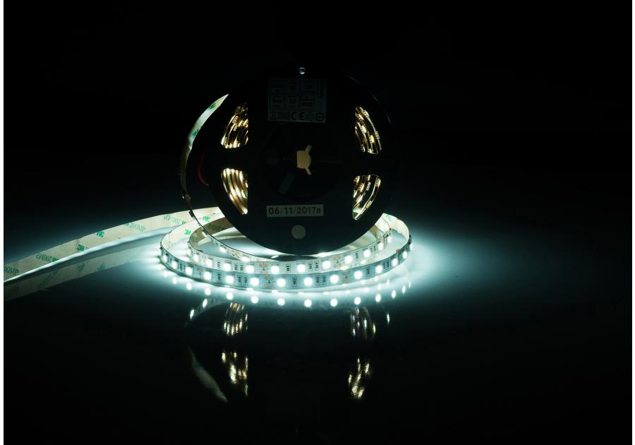 Zdjęcie: Taśma LED 50 m premium 12 V dioda 50x50 IP20 14,4 W/m zimna biała POLGAR