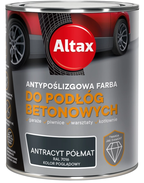 Zdjęcie: Farba do podłóg betonowych 0,75 L antracyt półmat ALTAX