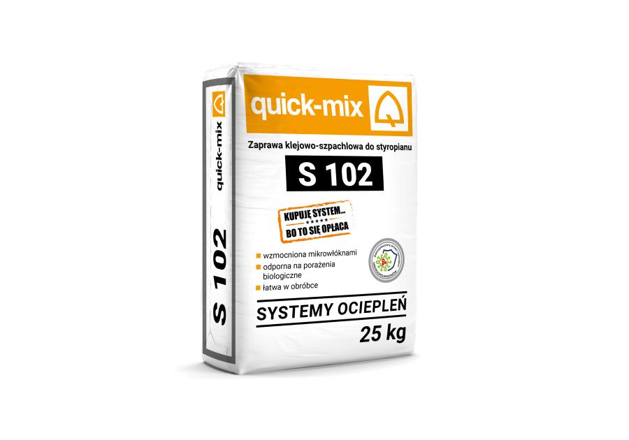 Zdjęcie: Zaprawa klejowo-szpachlowa do styropianu S 102 - 25 kg QUICK-MIX