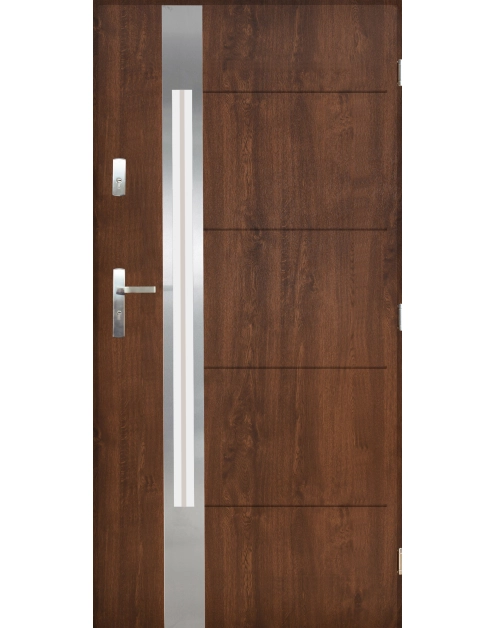 Zdjęcie: Drzwi zewnętrzne seul orzech 80p kpl SEDRO