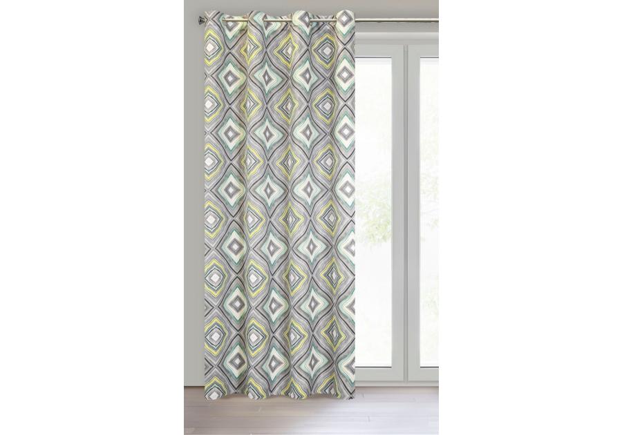 Zdjęcie: Zasłona gotowa Malvia 140x250 cm stalowy EUROFIRANY