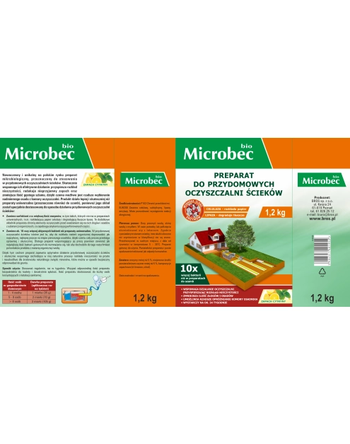 Zdjęcie: Aktywator do oczyszczalni Microbec Bio 1,2 kg BROS