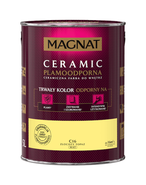 Zdjęcie: Farba ceramiczna 5 L złocisty topaz MAGNAT CERAMIC