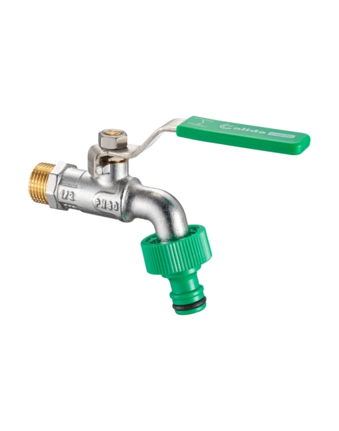 Zdjęcie: Zawór na zawieszce kulowy czerpalny 3/4" szybkozłącze x15 CALIDO