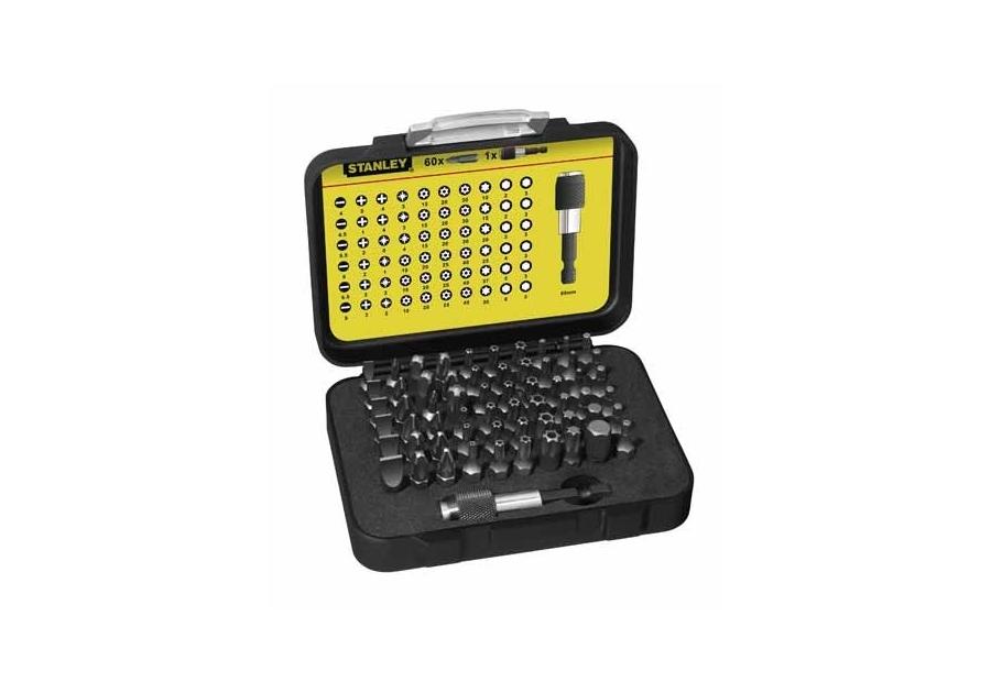 Zdjęcie: Zestaw 61 szt. końcówki 1/4" STANLEY